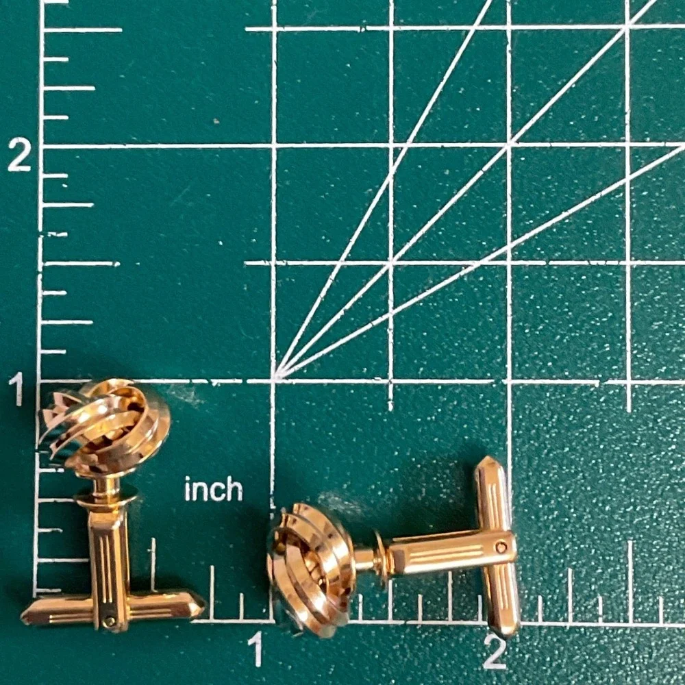 Hickok Cufflinks Mens OS Gold Love Knot Vintage USA
